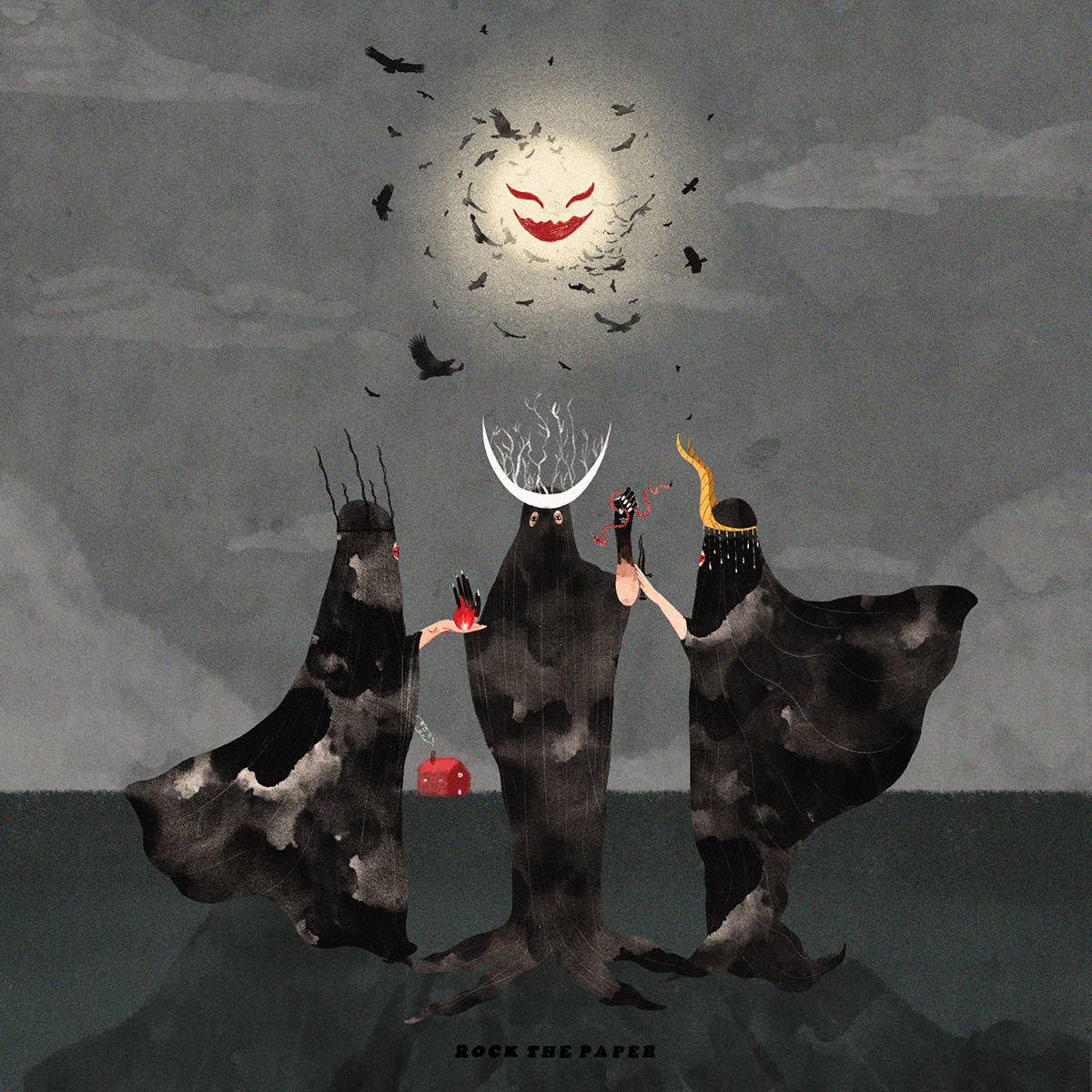 Wicca witch magick witchcraft ritual dark art Procreate watercolor illustration digital illustration Halloween