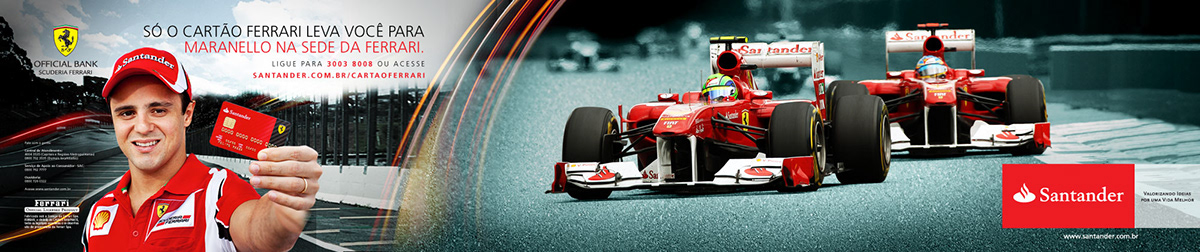 santander Formula1 FERRARI Jeff Andrade portfolio Scuderia Ferrari 2011