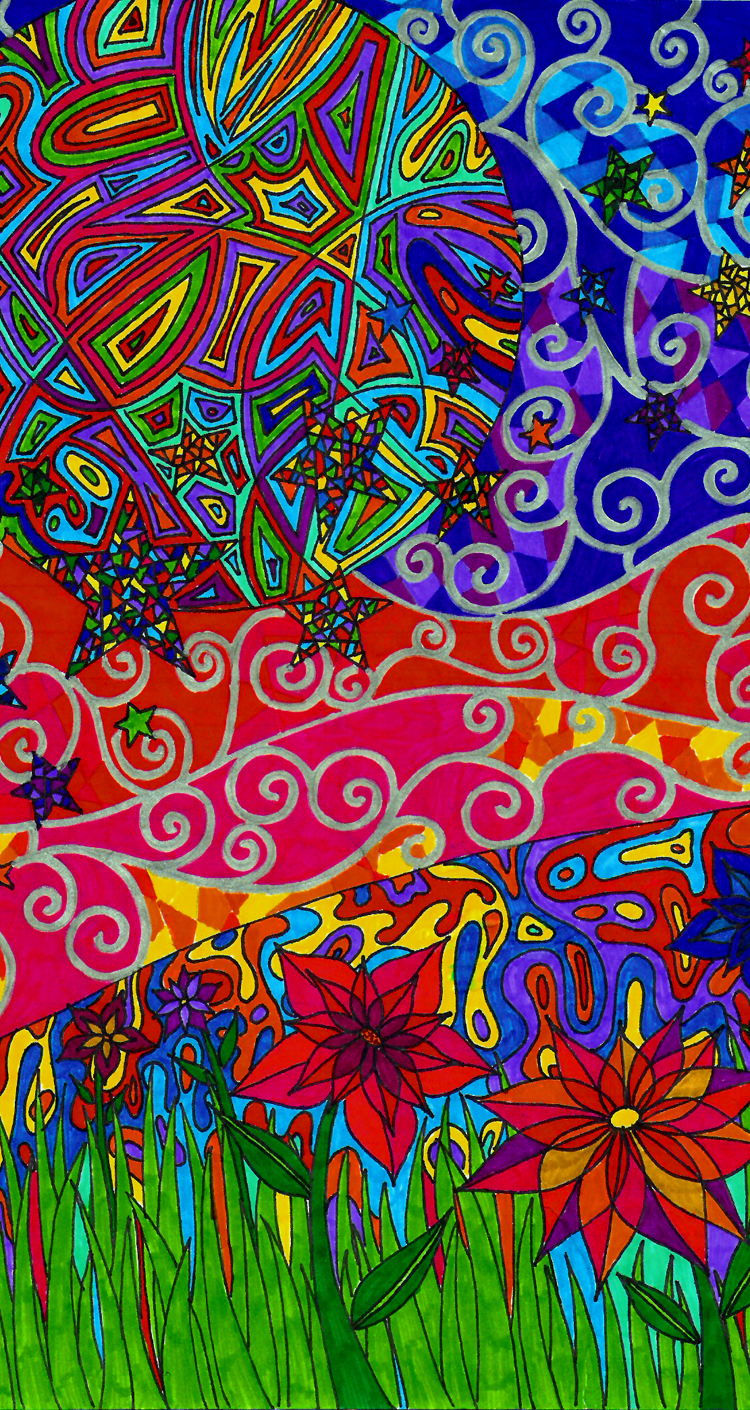 phone case Iphone 4 iphone psychedelic colorful