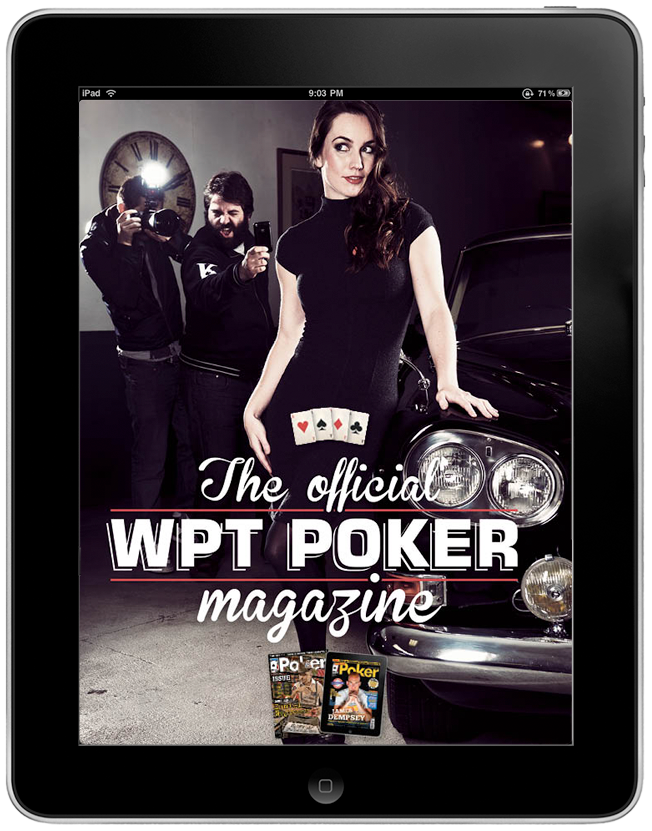 Poker magazine design editorial iPad print