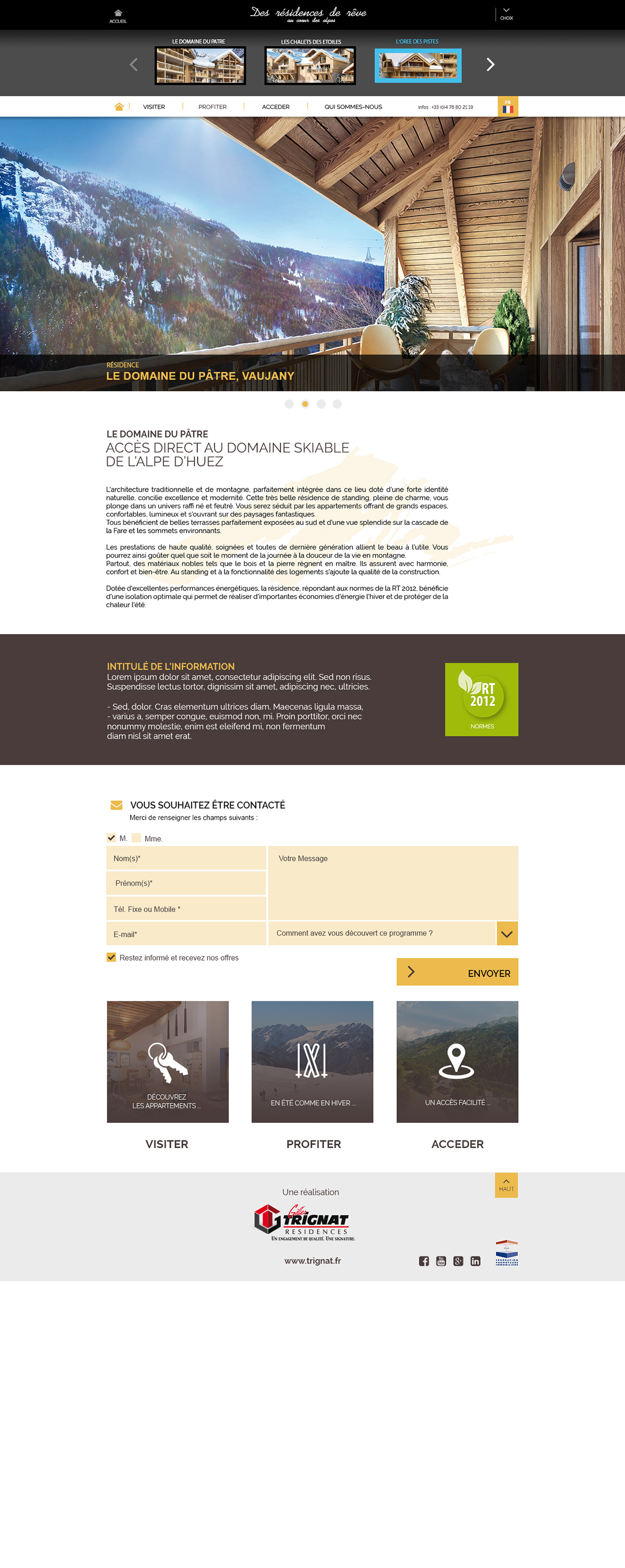 Alpes design immobilier promoteur Website