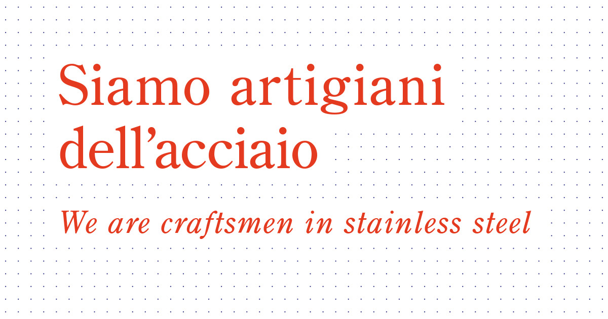 steel visual Catalogue Inox Stainless verona Interior minimal dot grid