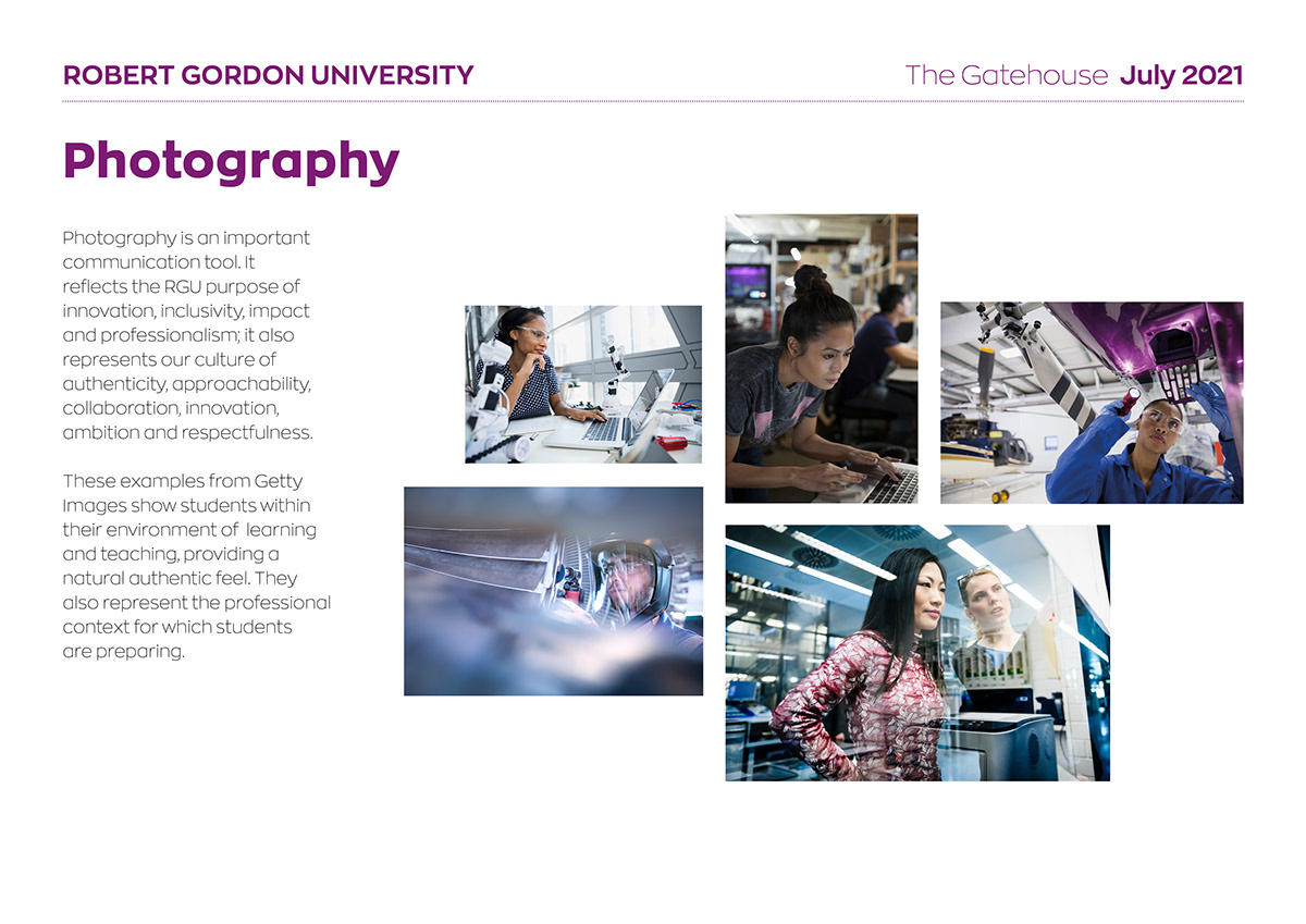 branding  University higher education Photography  postgraduate research RGU The Gatehouse typography   Undergraduate
