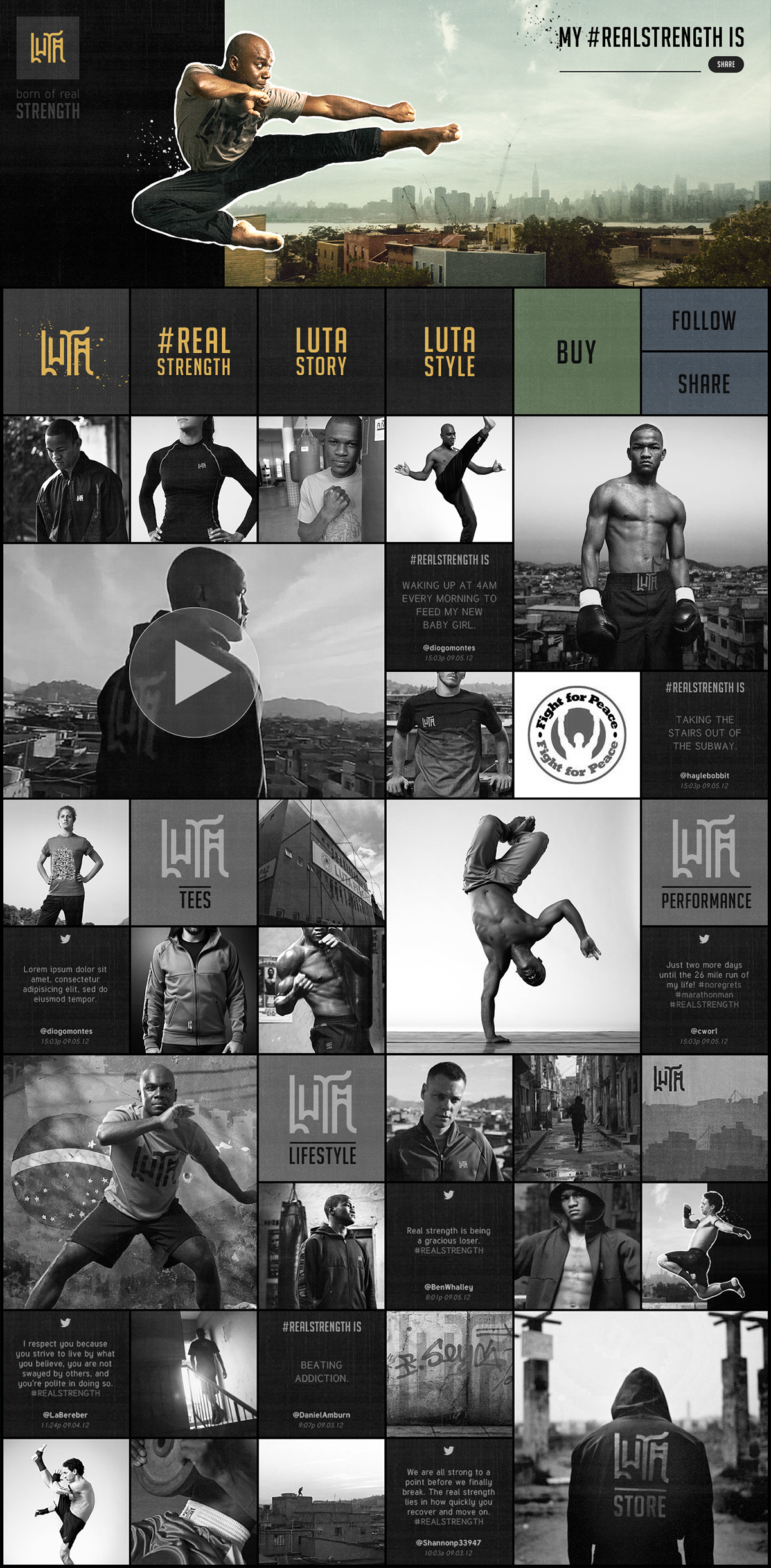 luta Sportswear sport favela training identity martial arts Brazil lifestyle strength look&feel reebok Boxing capoeira