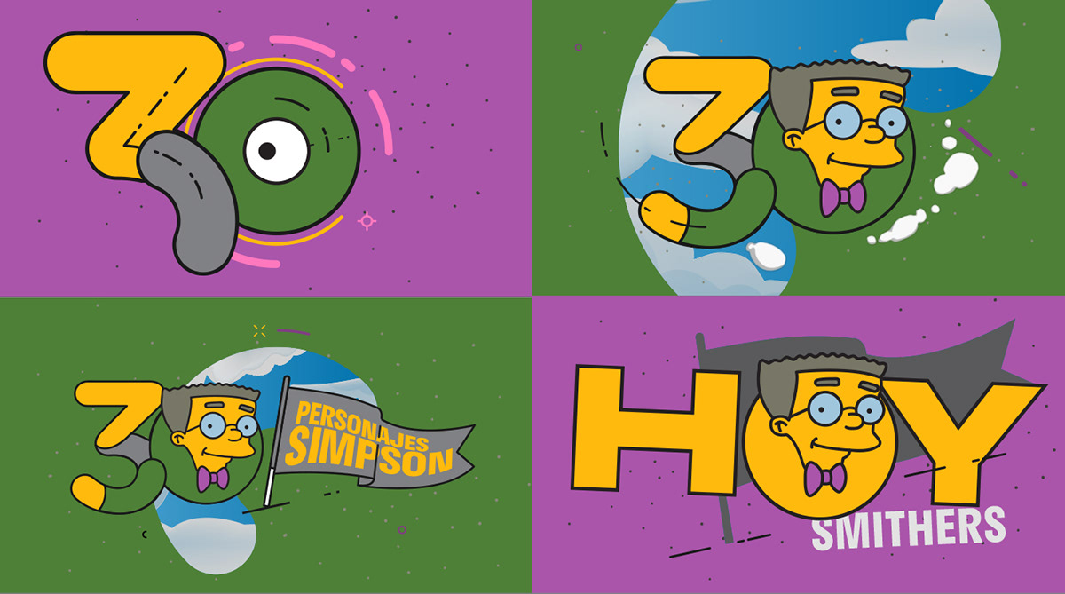 FOX Troiano Diego animation  Channel graphics Simpson branding tv motion design