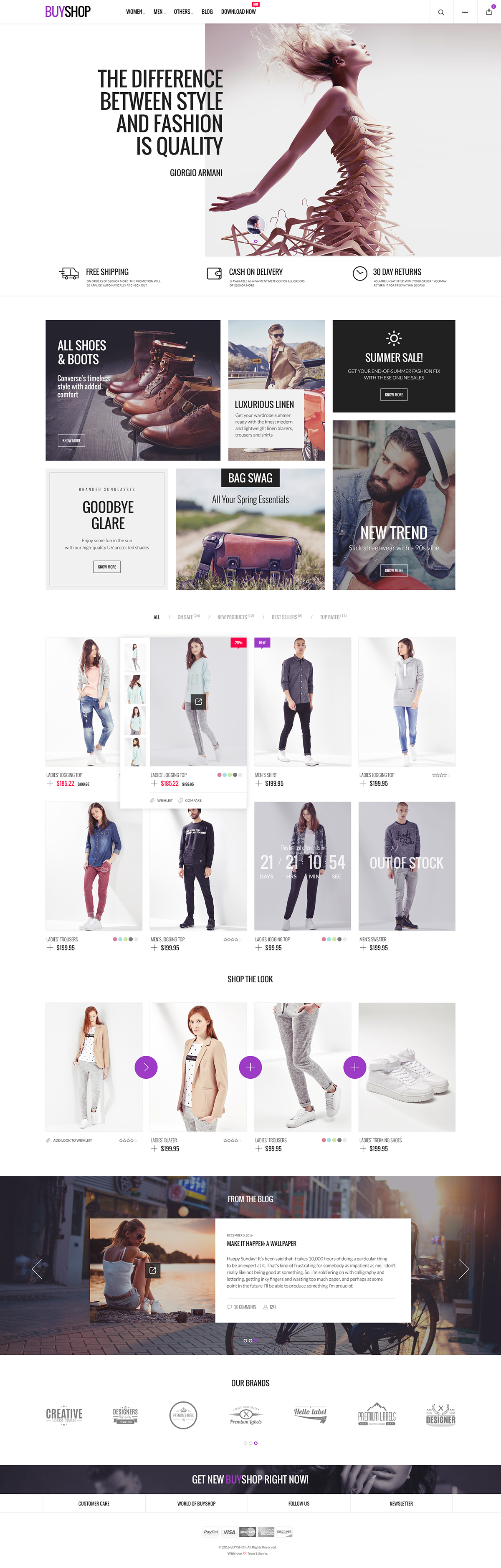 eCommerce design online store BuyShop