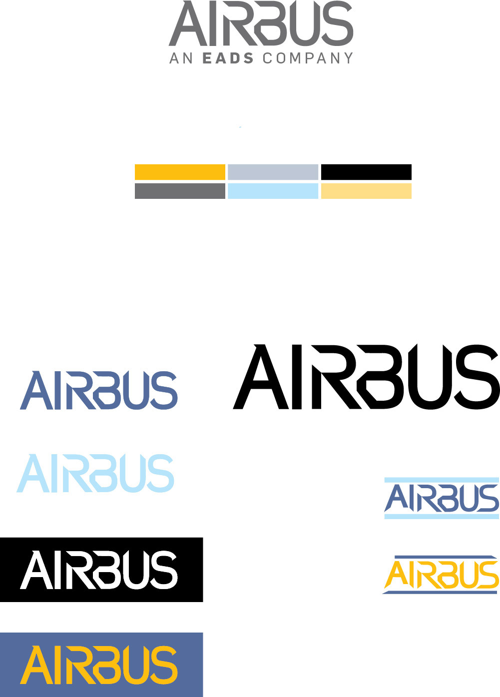 Airbus Airbus Industrie kelly harris rebranding brand refresh airplane design Identity Design brand guidelines applications