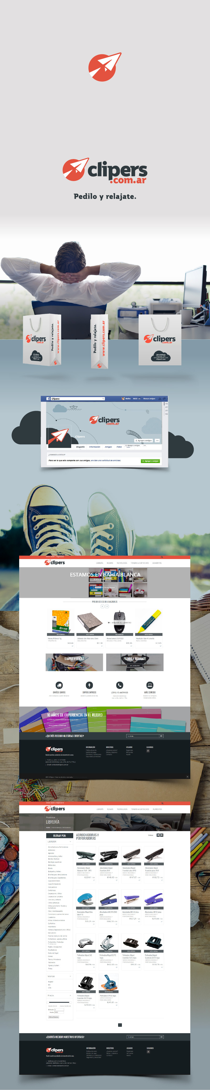 Clipers Office store online Ecommerce Diseño web bahia blanca