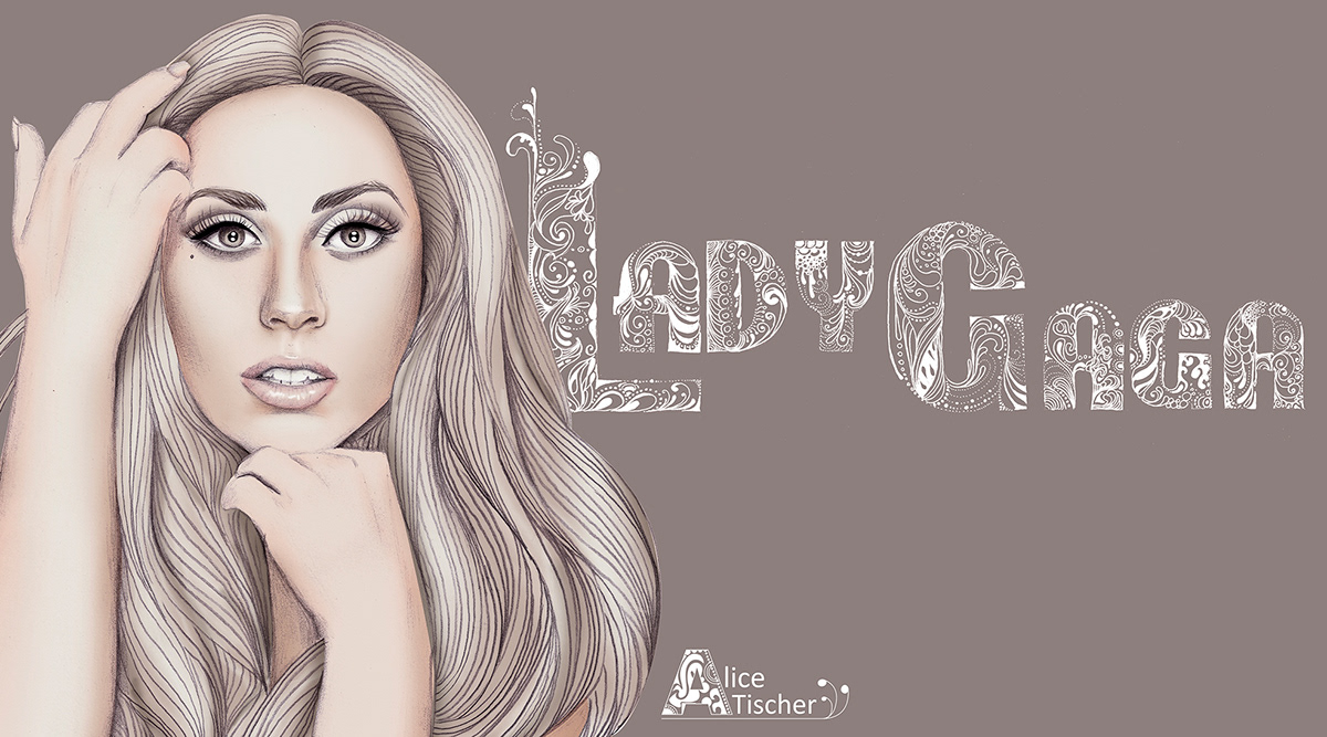 Lady Gaga gaga artpop illuatration lady gaga
