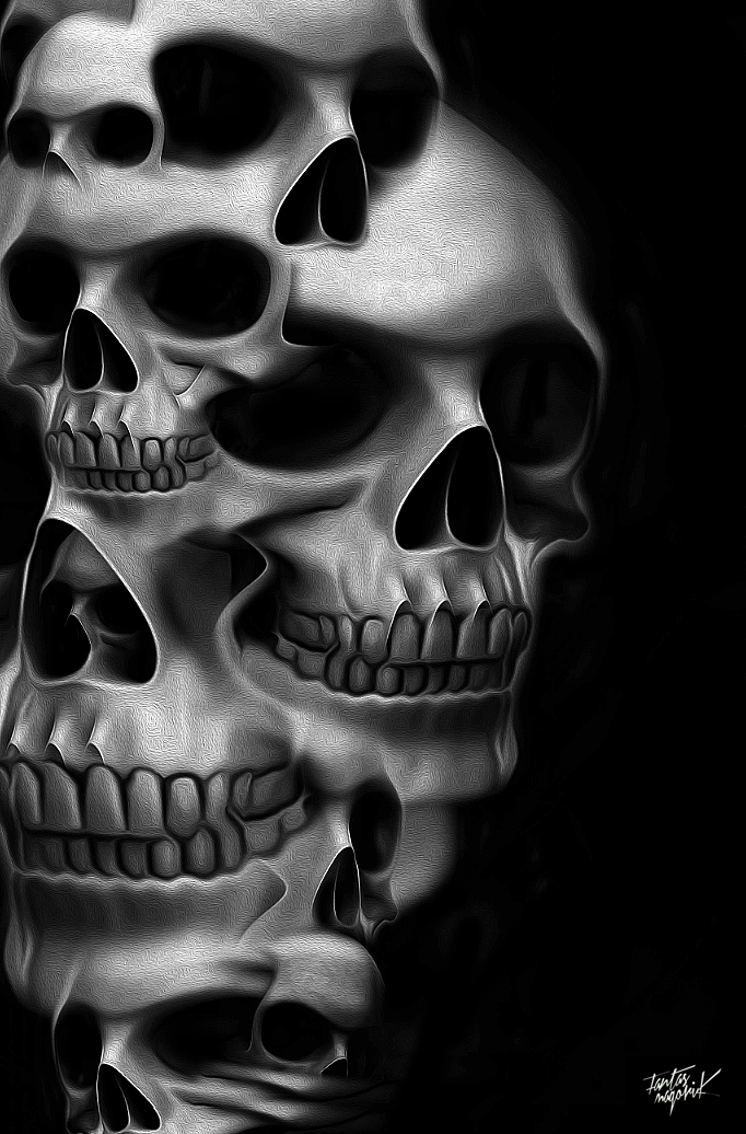 fantasmagorik nicolas obery dark black skull Compilation fantastic super heros curioos Mexican skull