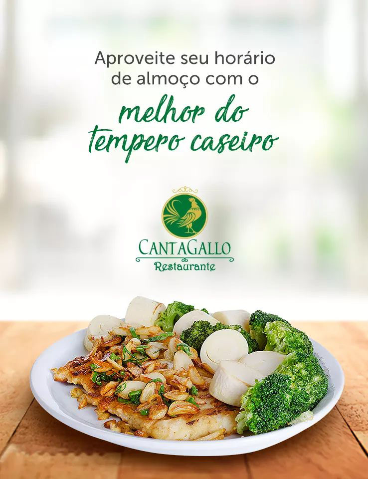 design restaurante photoshop Social media post instagram cantagallo