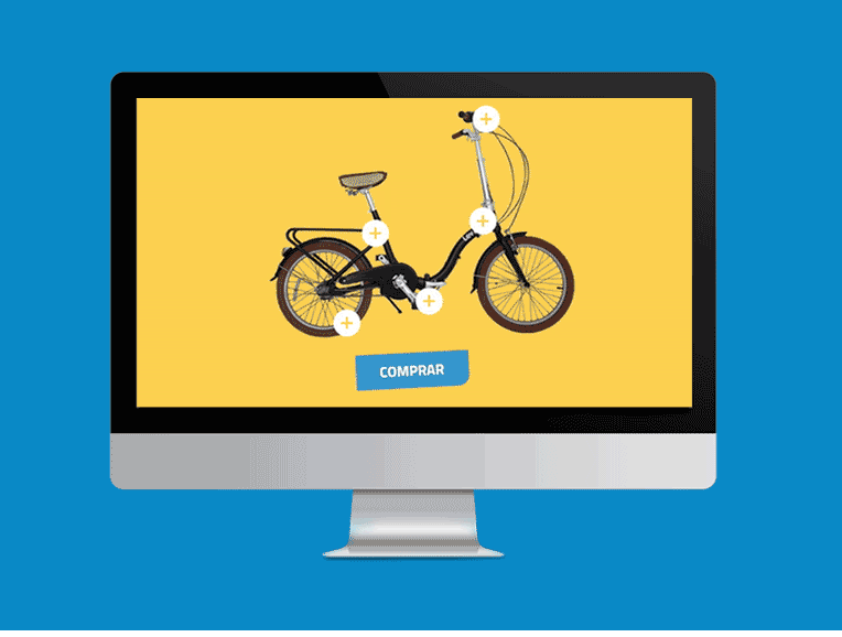 Bike site Website UI interaction Interface prototype animations colorfull e-bikes