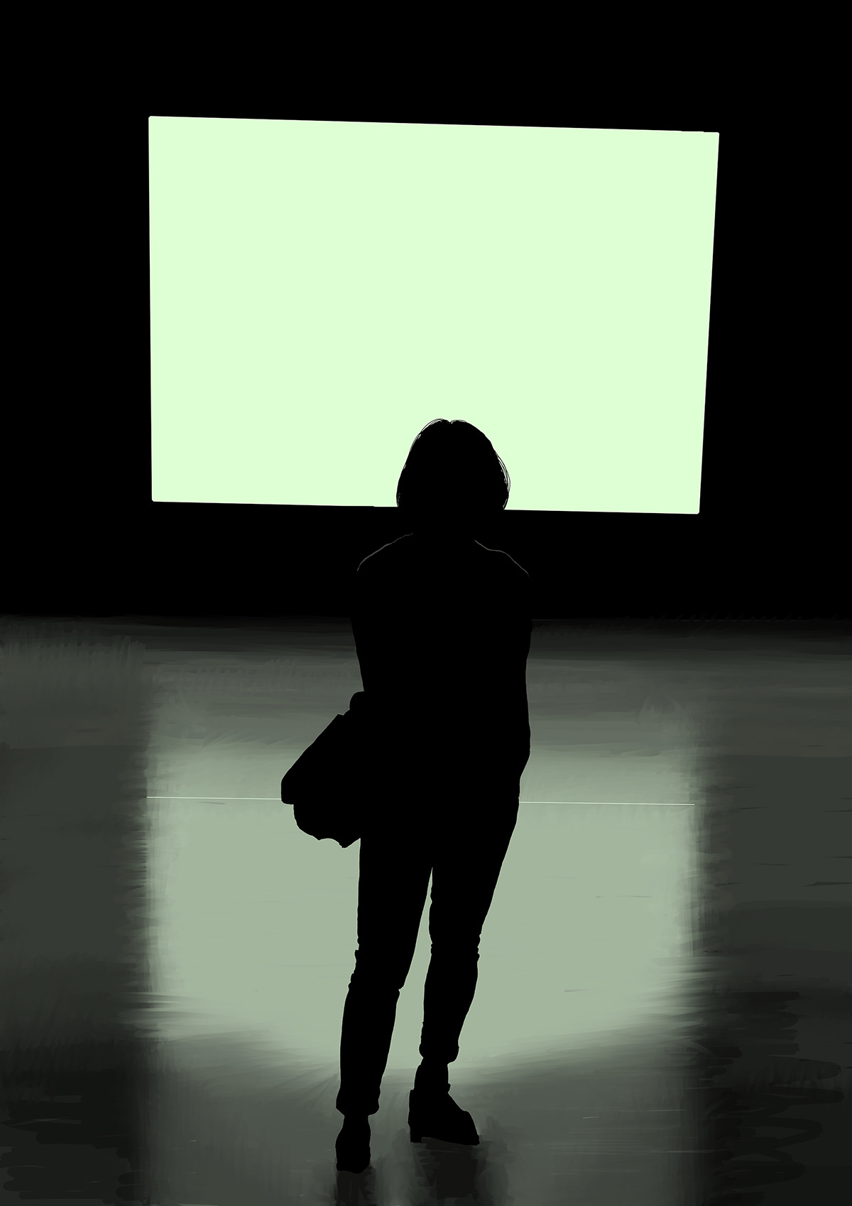 light shadow contrast moma museum Silhouette digital