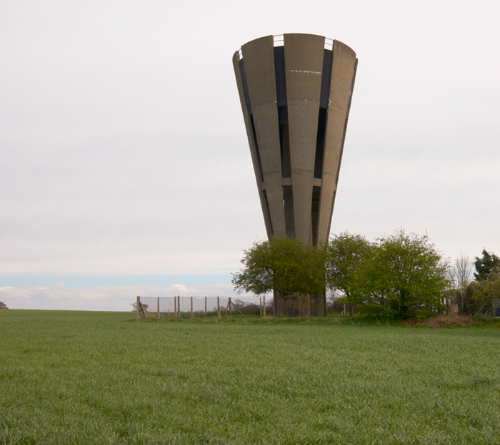 Brutalism concrete watertower UK