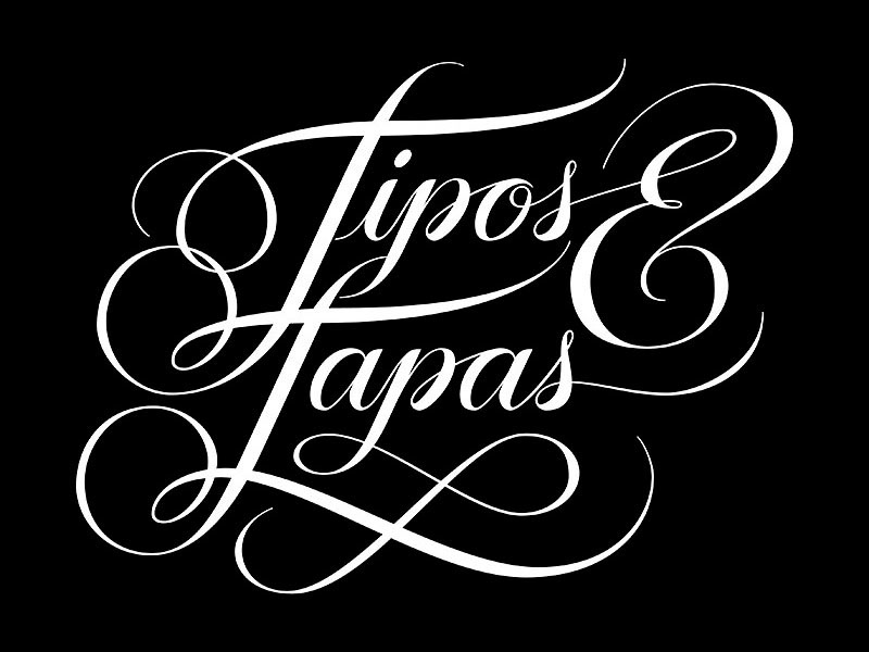 lettering  copperplate classic type  swaches flourish 3D