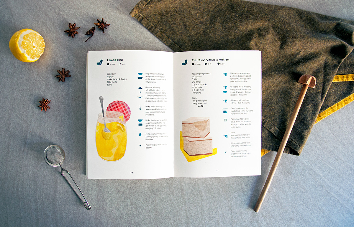 book illustrations recipe Layout organic cookbook print cover Food  publication