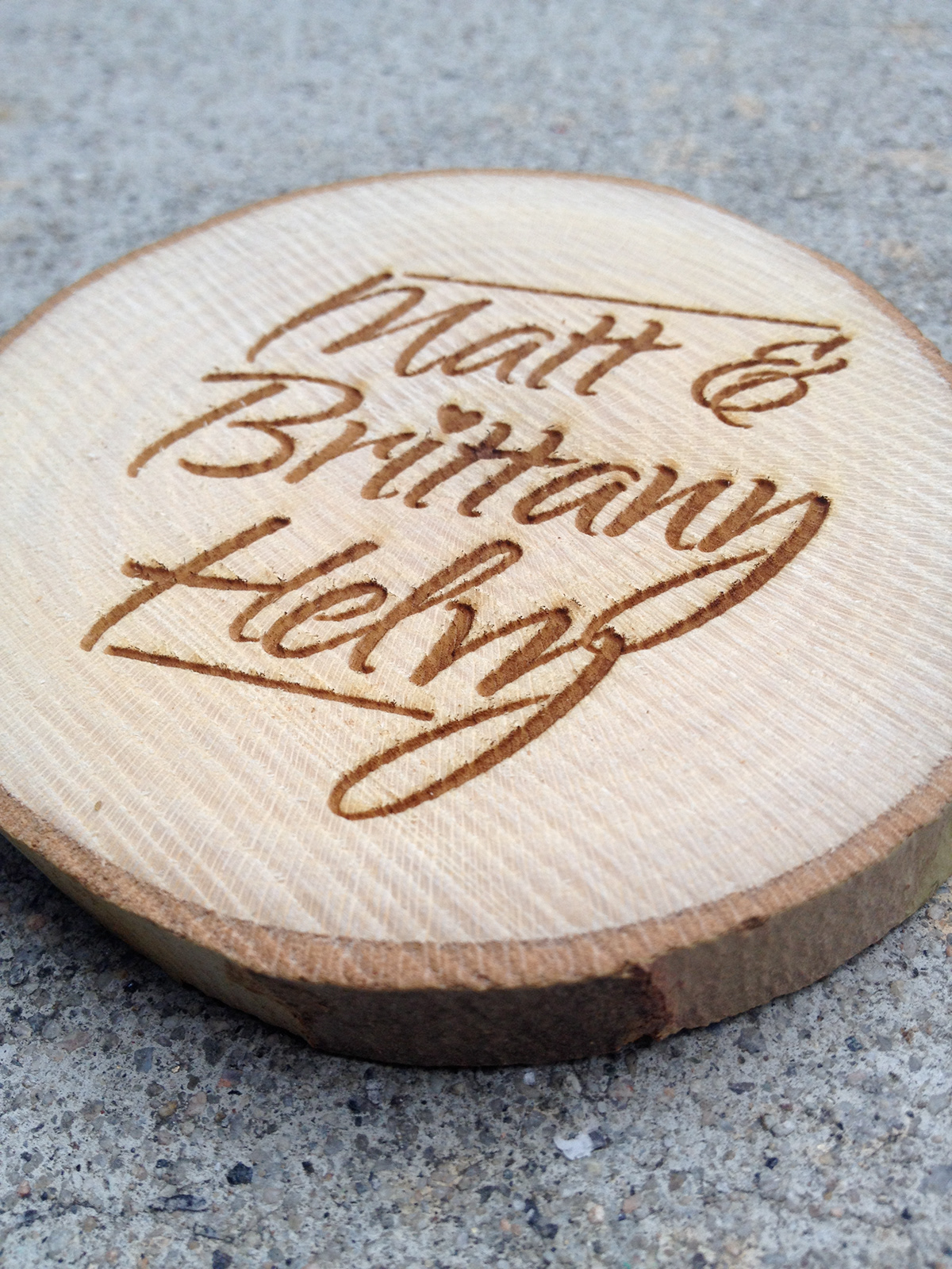 wedding gift Laser Engraved Love natural wood hand craft letters type poem