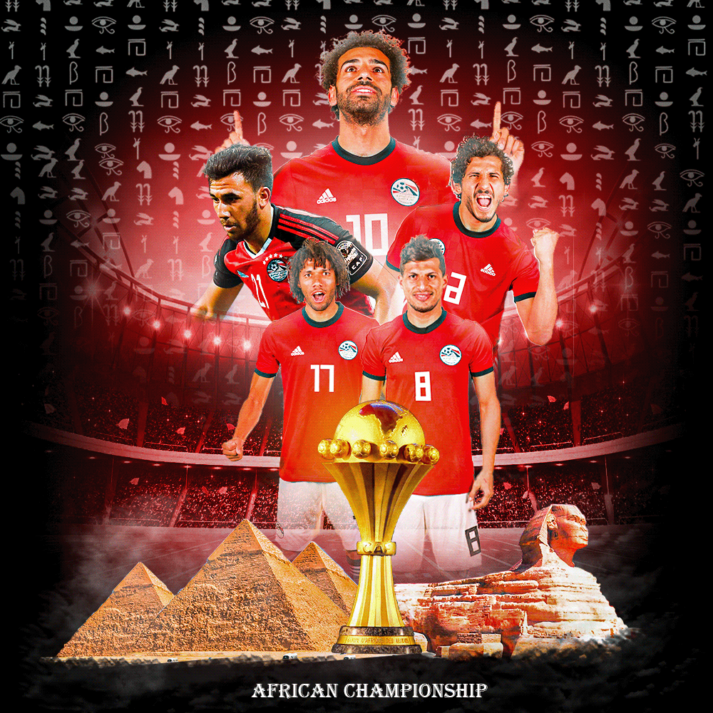 African Champions Cup ahmed hegazy Hieroglyphics mahmoud trezeguet Mohamed Elneny mohamed salah pyramid stadium tarek hamed the sphinx
