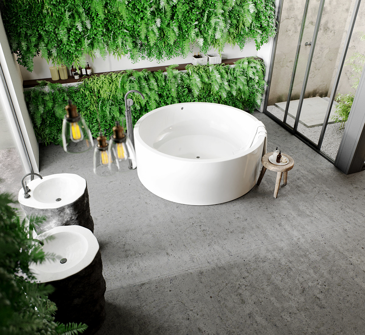 competition for bath catalog corona 3ds max vertical garden outdoor bath