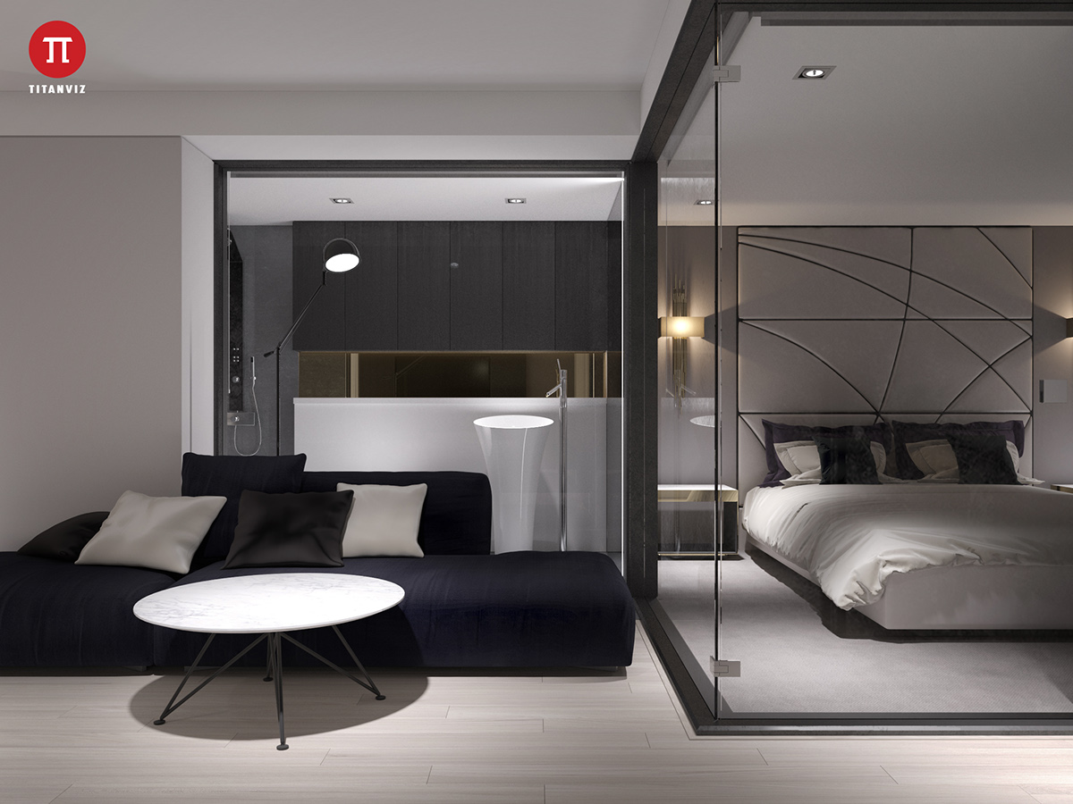interior design  3ds max Titanviz corona apartment hanoi vietnam