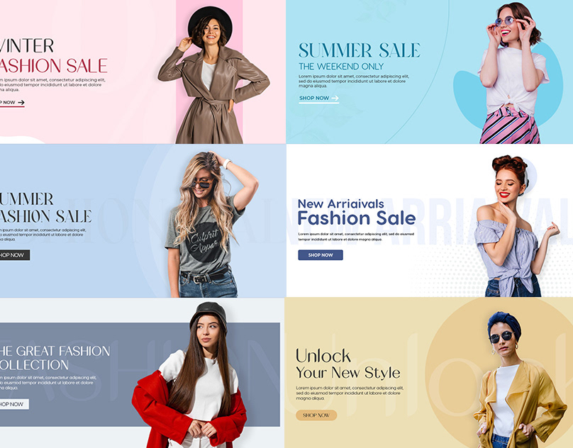 Fashion Sale Web Banner Design On Behance