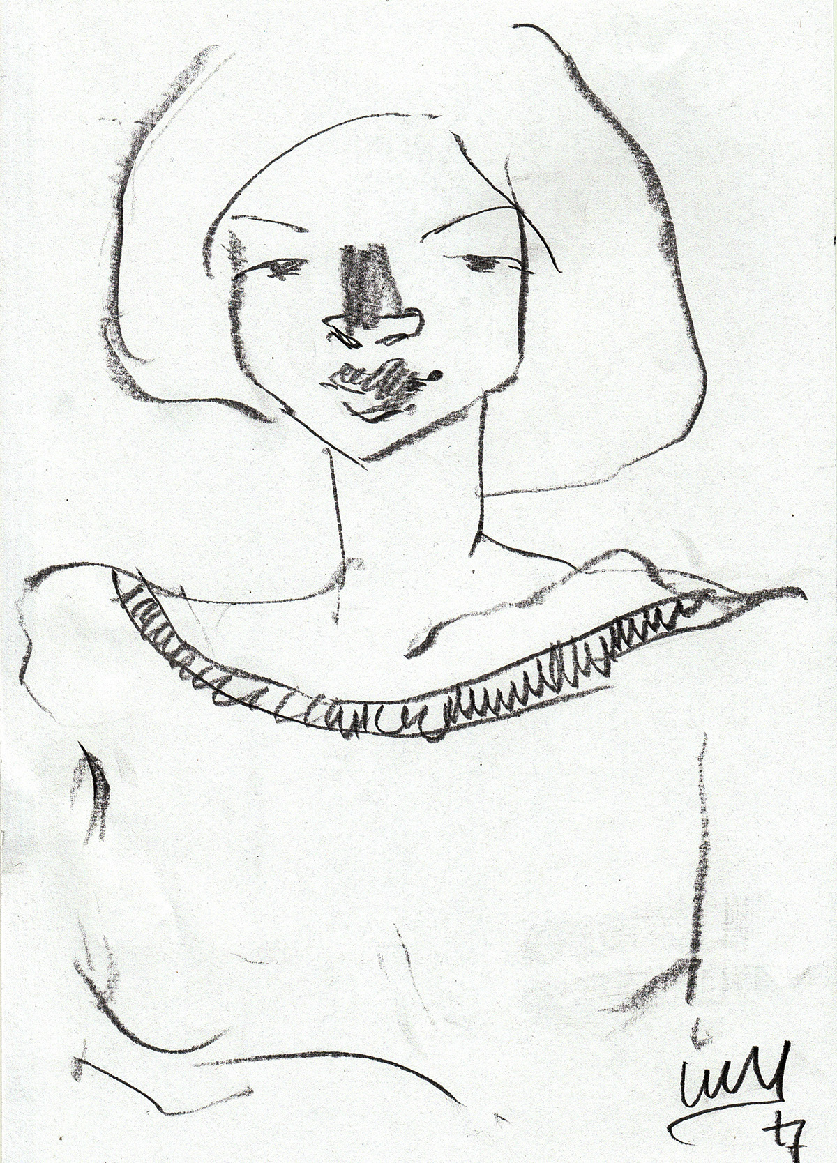 nude naked sex erotic woman girl figure Drawing  sketch