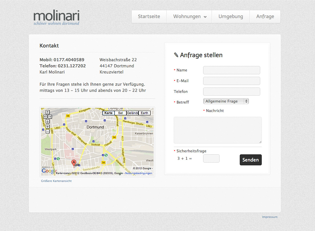 Molinari  dortmund  webdesign  web  screen  website