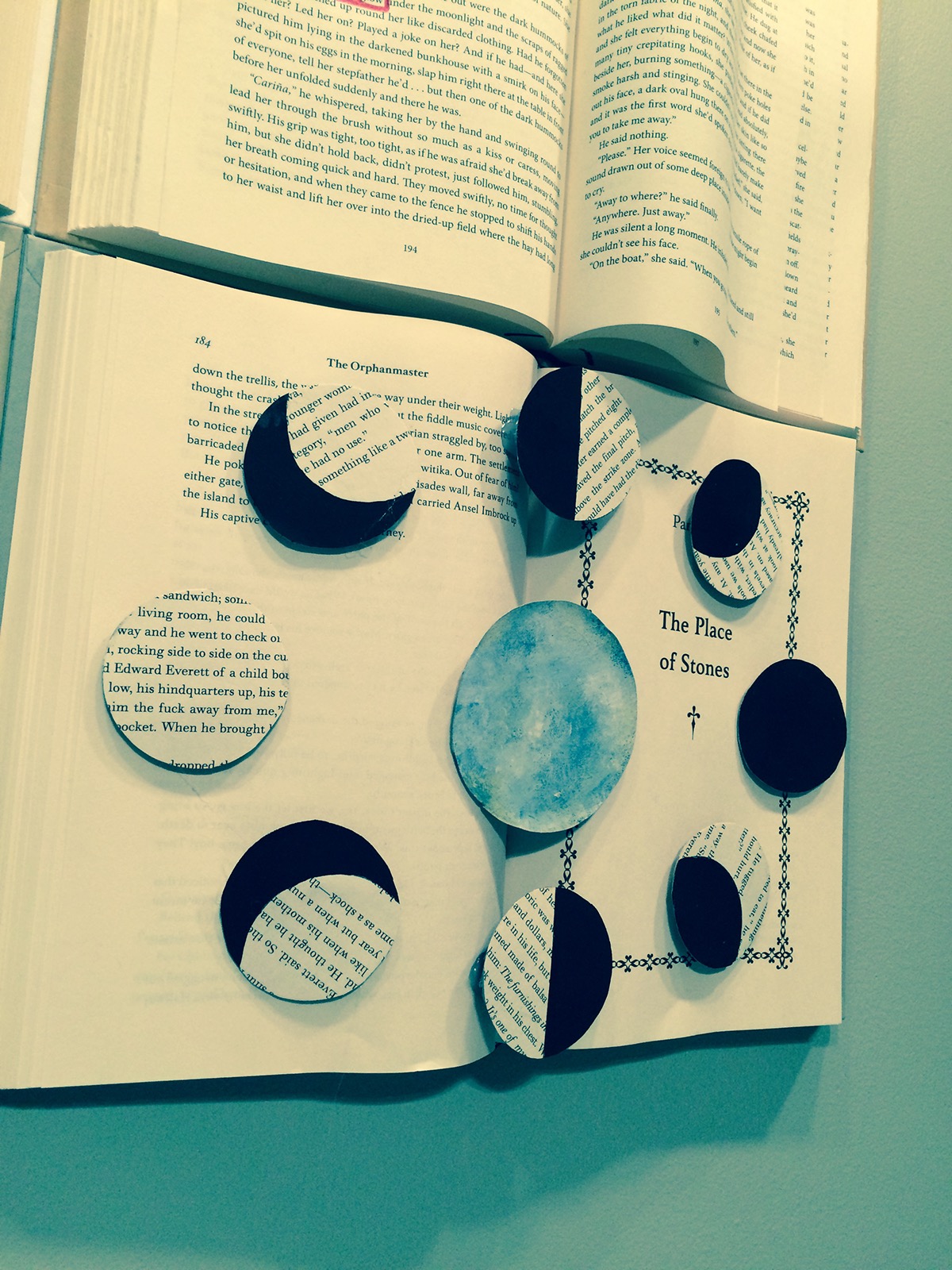 book art literary Oscar Wilde moon sculptural Found objects