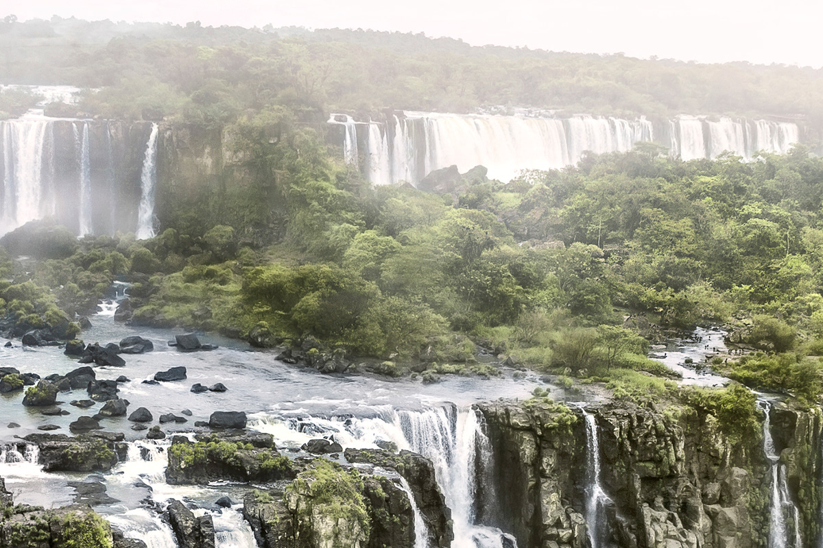 Foz iguaçu Brasil Brazil agua waterfall florest river