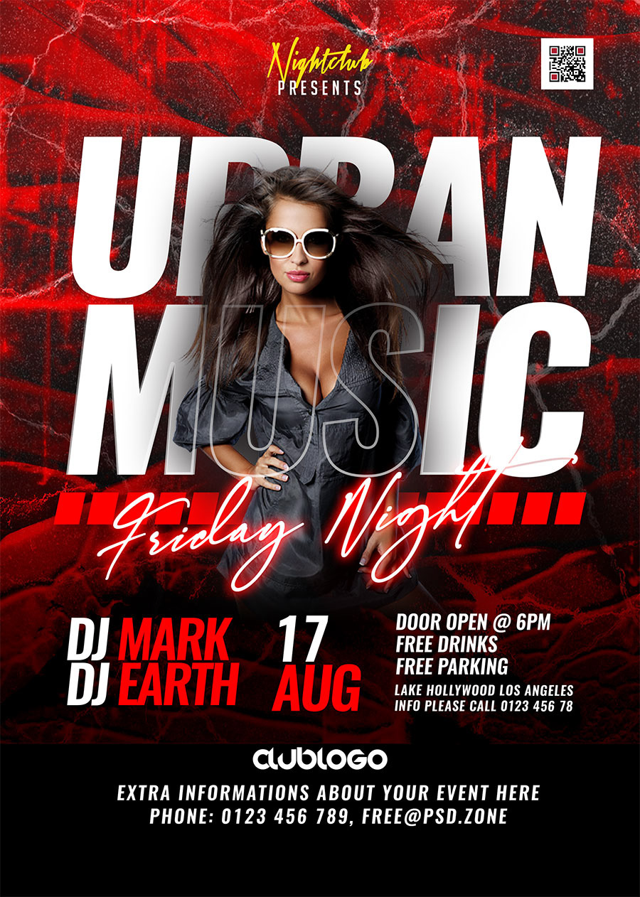 Advertising  flyer FREE flyer free psd party flyer photoshop psd psd free psd template urban party