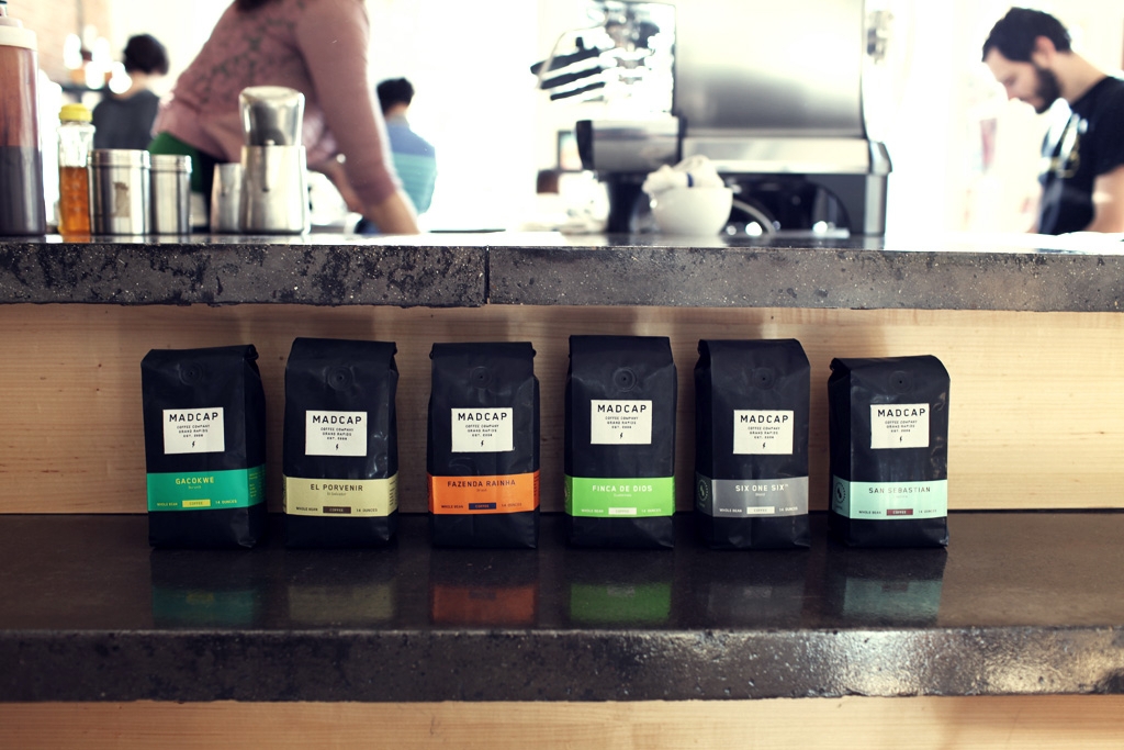 Coffee package design  colorful packaging