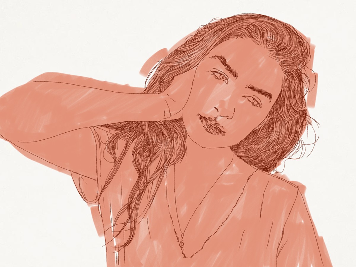 AdobeSketch sketch portrait adobe iPad girl instagram