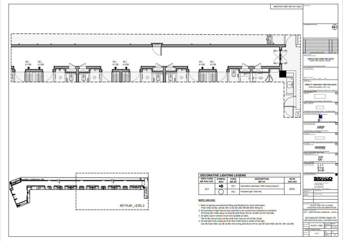 interior design  technical drawing draftsman AutoCAD hotel resort corridor Interior design