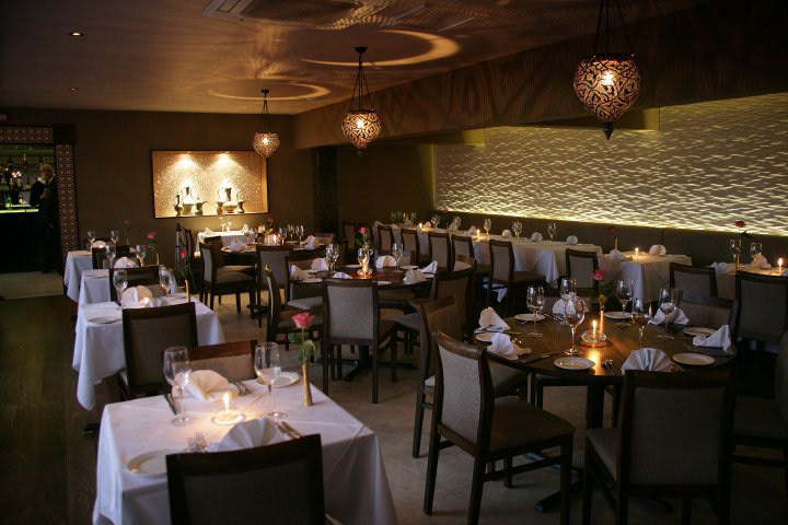 interiors restaurant lighting indian Arabesque