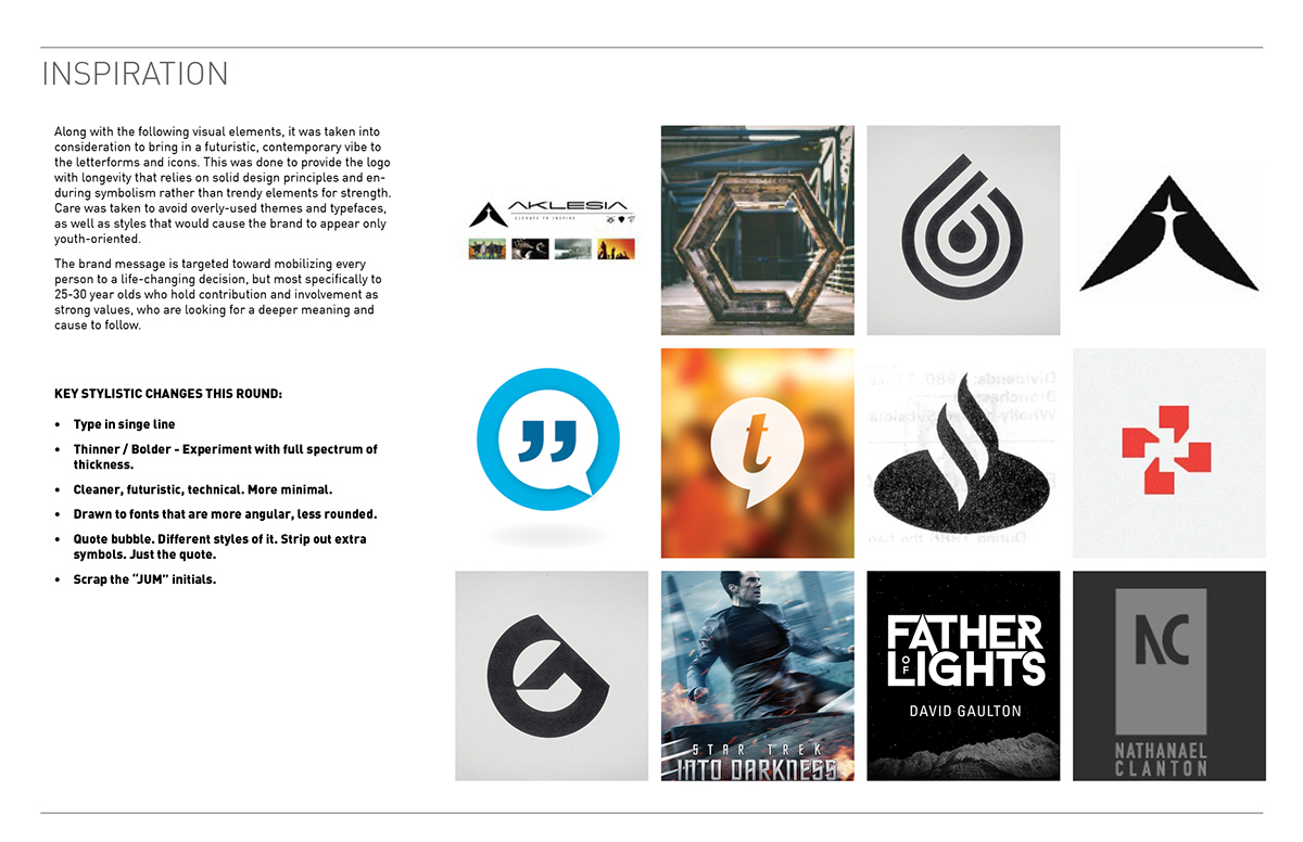Adobe Portfolio Stationery logos nonprofit church Milennial