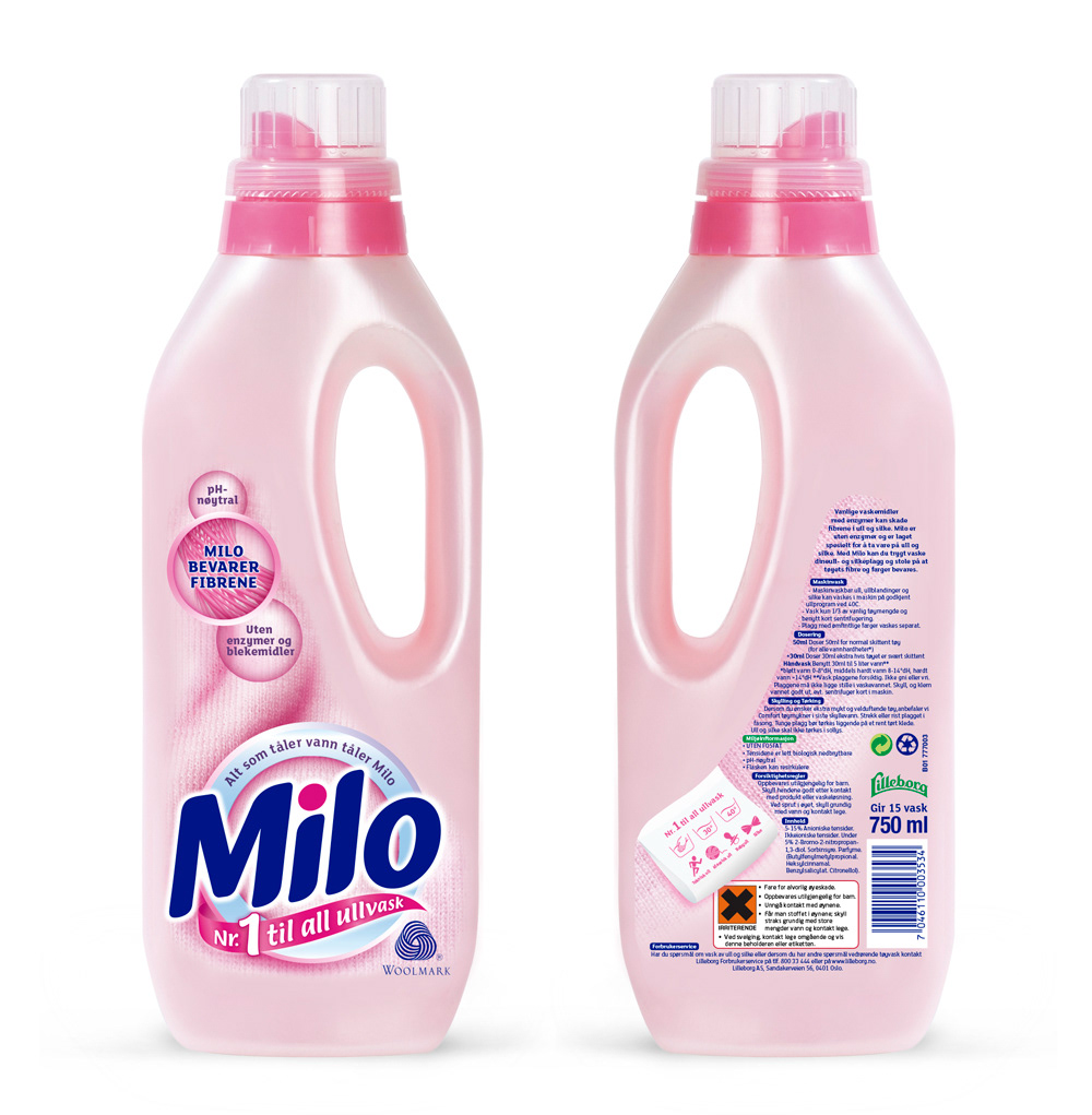 logo packaging design Milo