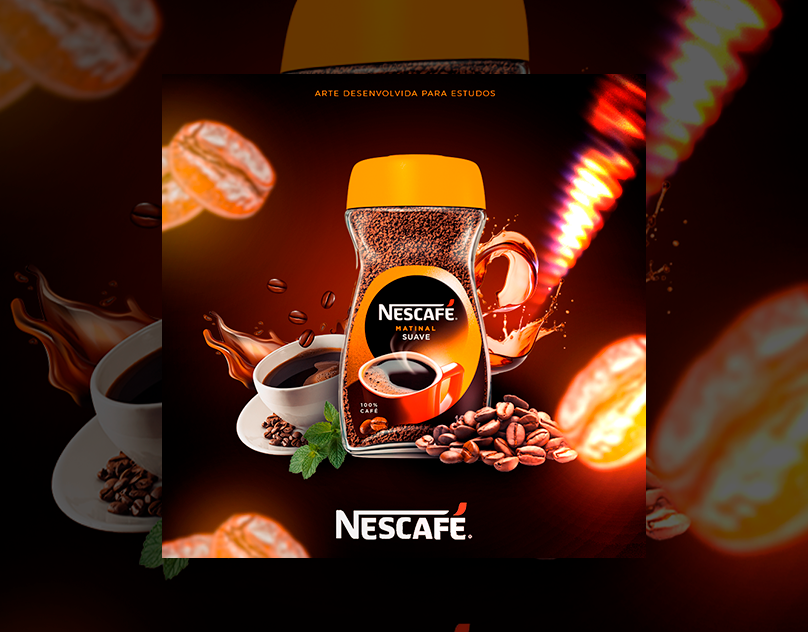 nescafe design photoshop Graphic Designer Social media post