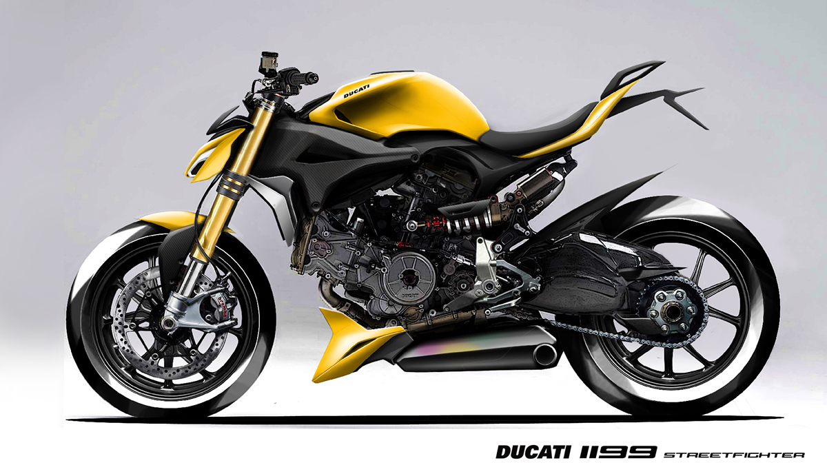 Ducati Streetfighter motorcycle two-wheeler moto