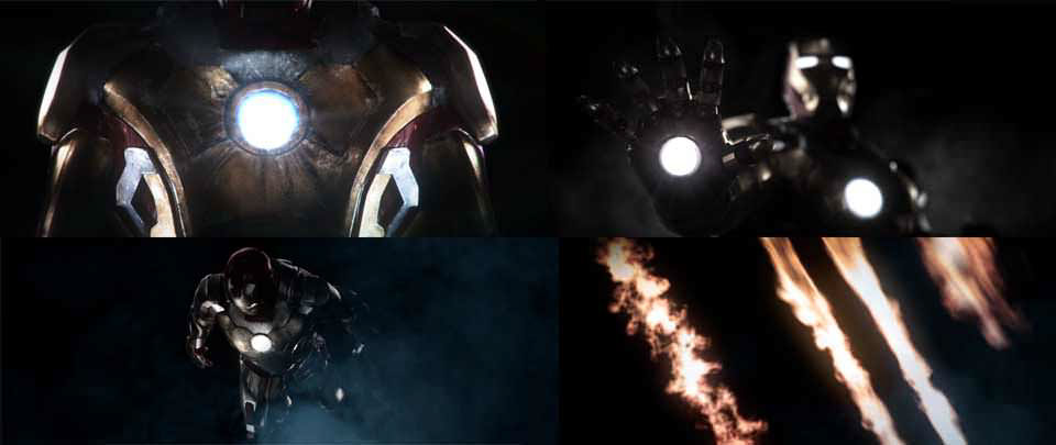 Iron Man 3 iron  man three look development 3D texturing  lighting jose ortiz  kim vongbunyong  Mari main on end  Main Titles  moe