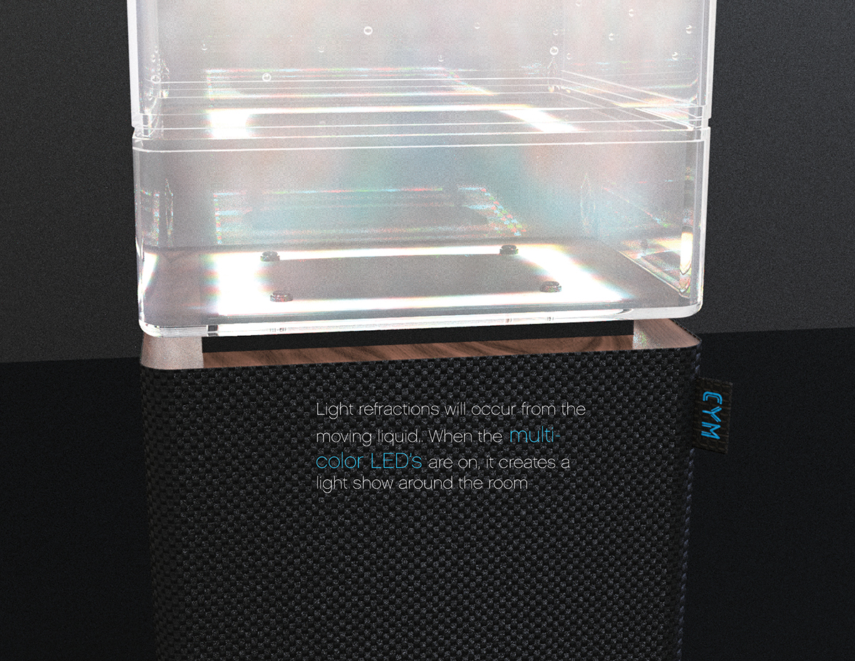 cymatic bluetooth speaker Home Audio Audio light visual