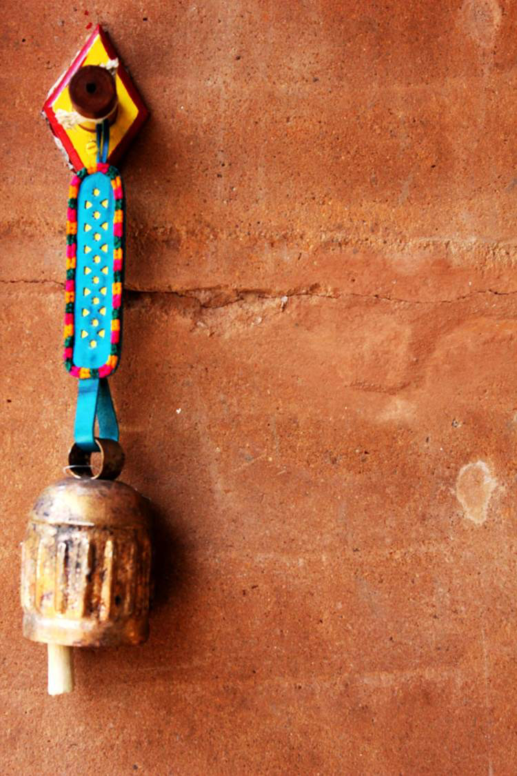 kutch non-textile bead work leather cutwork Embroidery mojari copper bell mudwork
