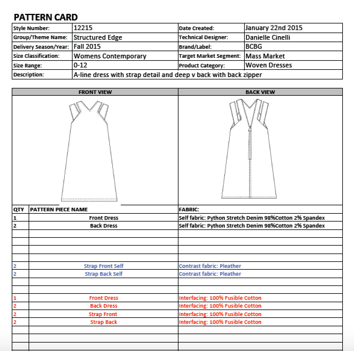 techpack sewn garment concepttocompletion sewing dress