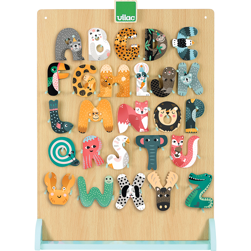 toys wood play kids letters lettering Handlettering animals bird rabbit