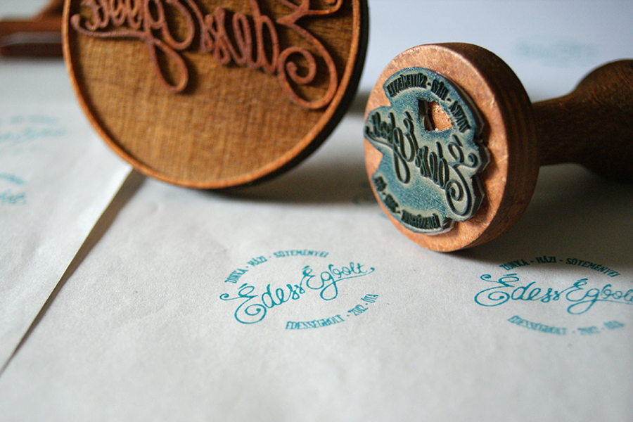 sweet shop stamp logo lettering handmade cookies businesscard customtype Candy visualcleaning