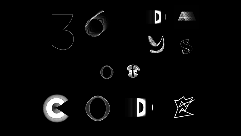 type code digital programming  challenge design motion visual typography  