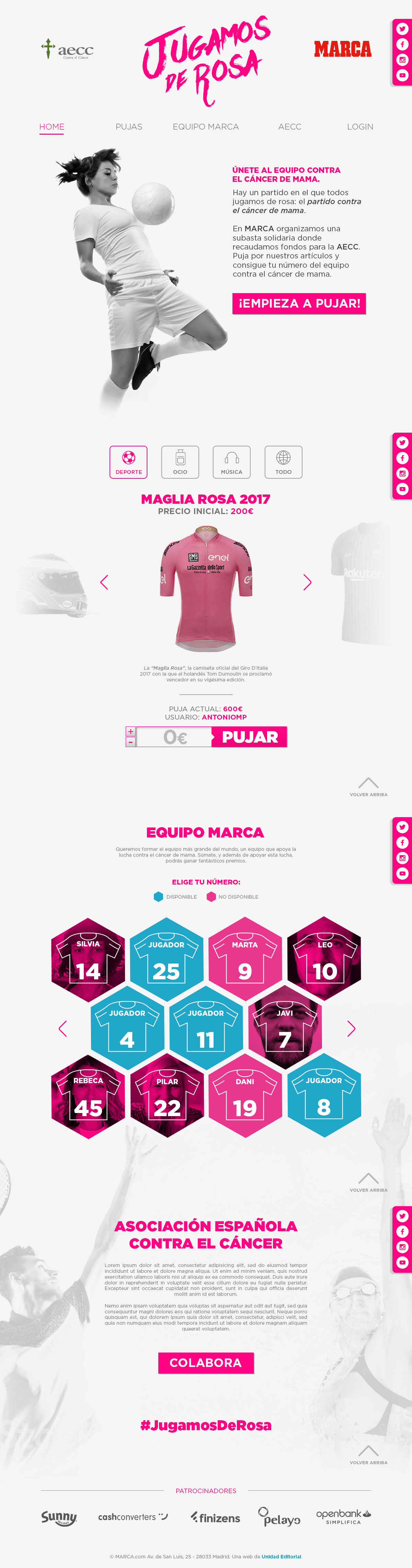 Website design site digital pink