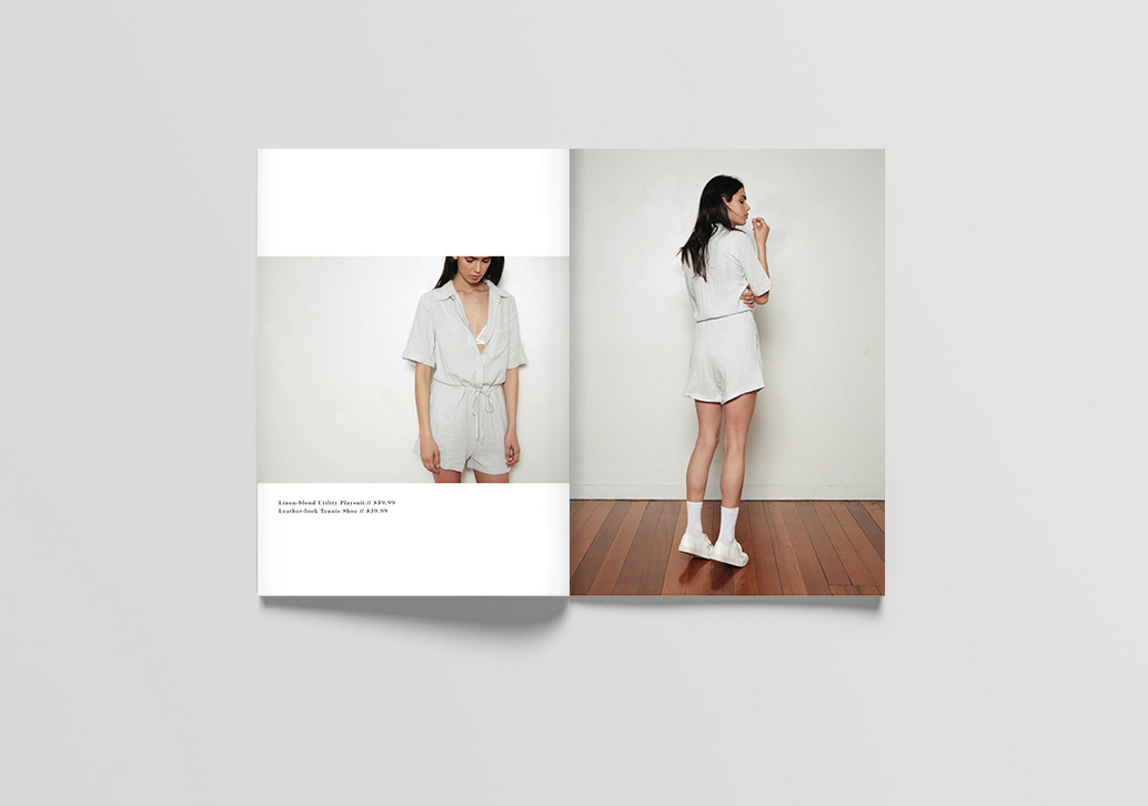 Style fashion week photoshoot behind the scenes Booklet print vintage New Zealand design Lookbook book apparel model type font