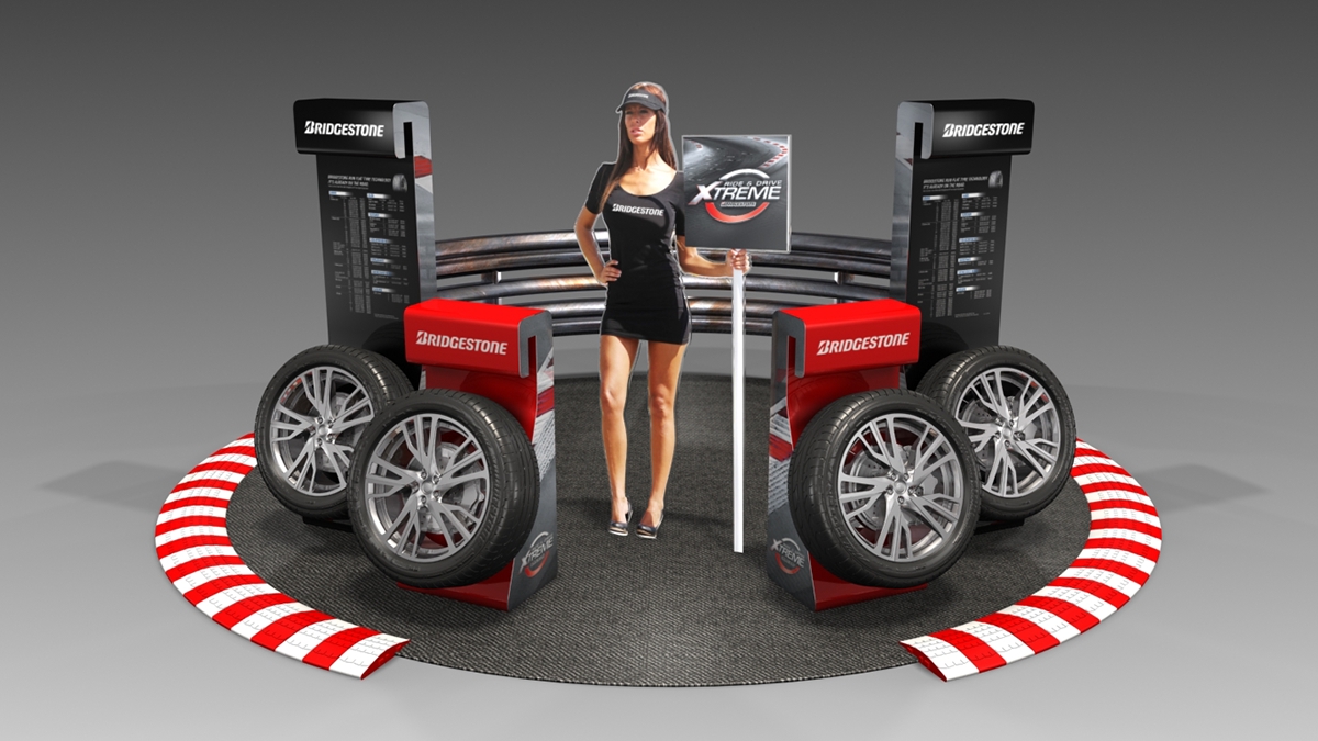 3D Tire Truck Display