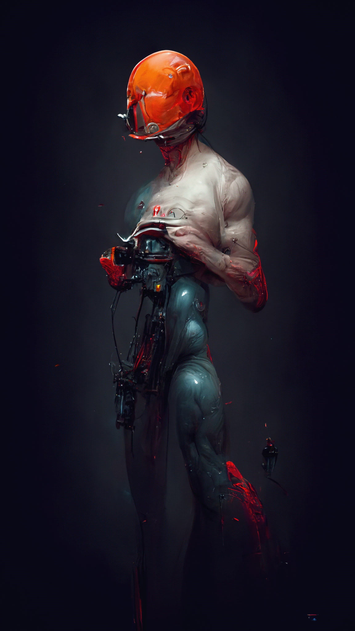 ai character art Character design  concept art Cyberpunk Cyborg Digital Art  midjourney Scifi scifi character 