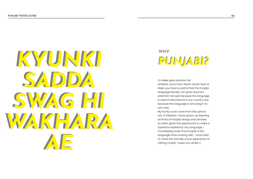 Typeface punjab type design Travel culture gurmukhi font Script